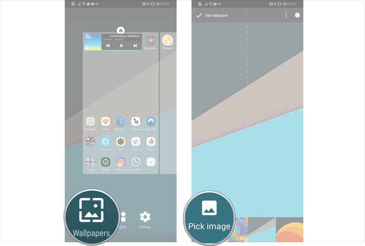 Как поменять обои на Android в 2019 году. Как поменять обои в Nova Launcher и Action Launcher. Фото.