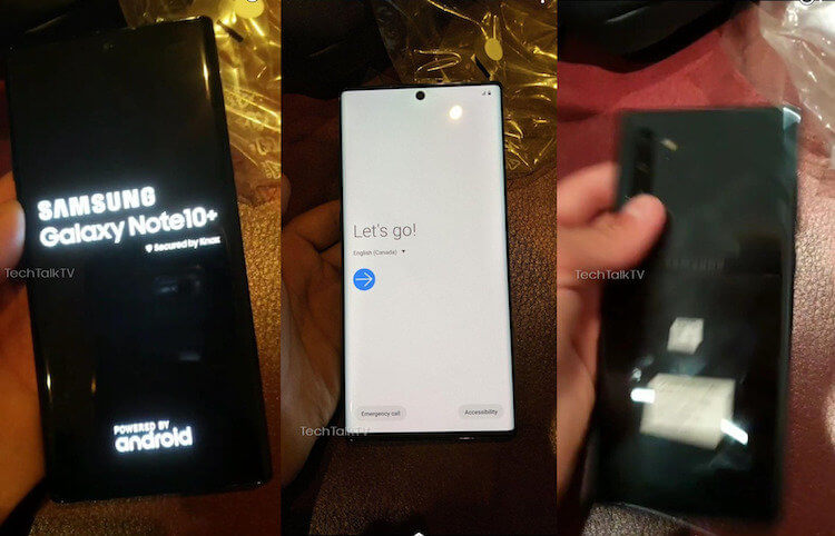 Это первые фотографии работающего Galaxy Note 10+. Как вам? Фото.