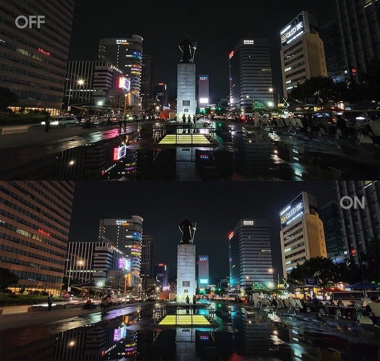 Samsung показала, на что способен Ночной режим в камере Galaxy S10. Более высокая детализация, низкий уровень шума, более точные цвета. Фото.