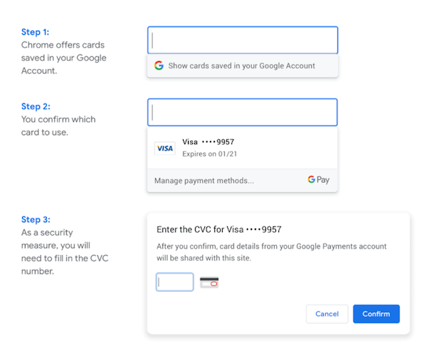 Google Chrome получил углубленную поддержку Google Pay. Фото.