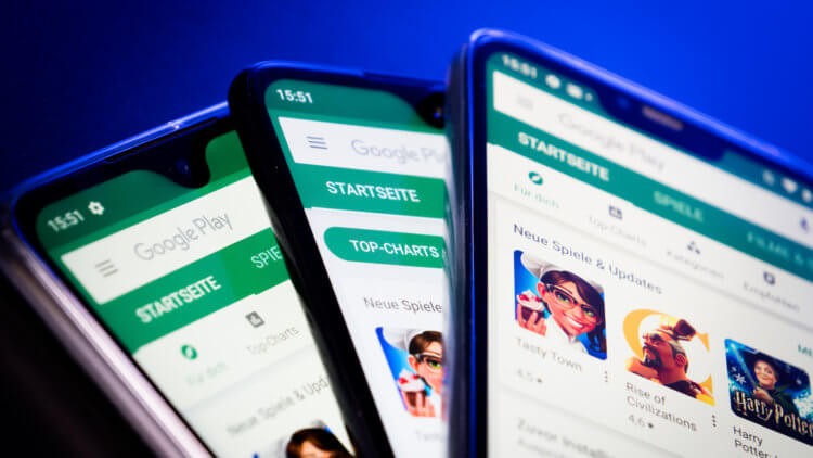 Google официально представила масштабный редизайн Google Play. Google Play. Фото.