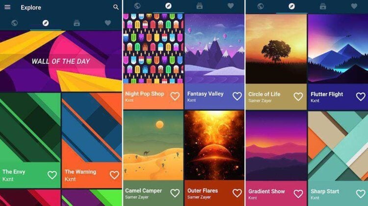 Лучшие приложения для смены обоев на Android. Backdrops. Фото.