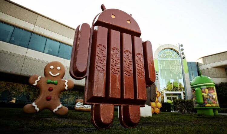 Какие были версии Android. KitKat. Фото.