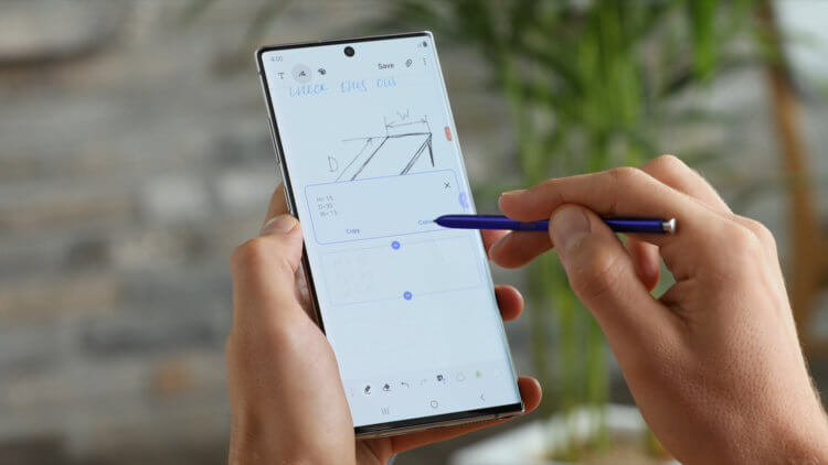 S Pen. Зачем Galaxy Note 10 нужен стилус. Фото.