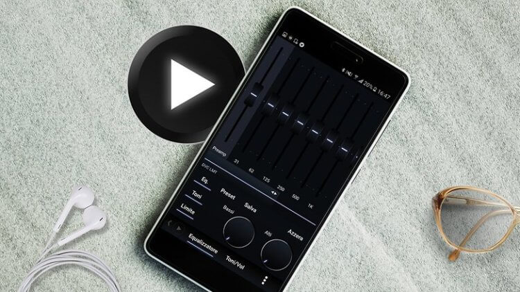 Выбираем альтернативный музыкальный плеер для Android. Poweramp. Фото.