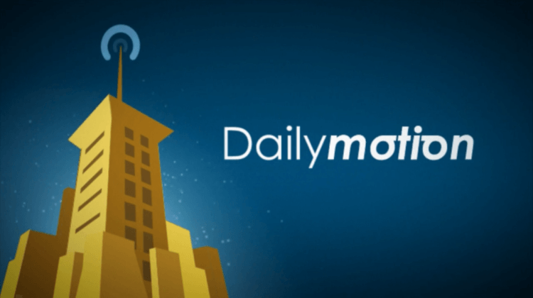 Dailymotion — французский видеохостинг с мягкой политикой. Логотип Dailymotion с антенной. Фото.