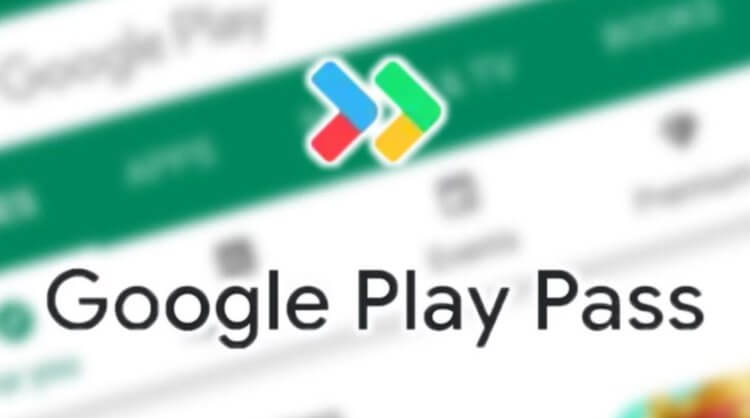 Разработчики раскритиковали Google Play Pass. Логотип Google Play Pass на фоне страницы Play Store. Фото.
