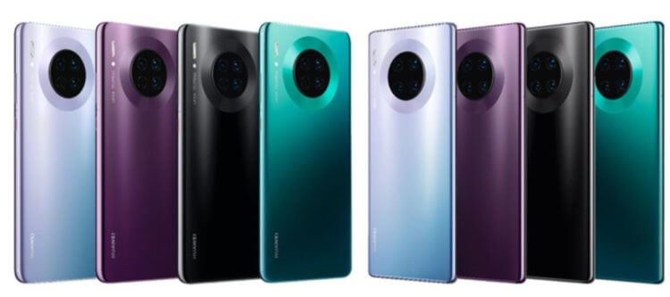 В сети появились фото, рендеры и видео с распаковкой HUAWEI Mate 30 Pro. Предположительно в таких расцветках Huawei Mate 30 Pro появится в продаже. Фото.