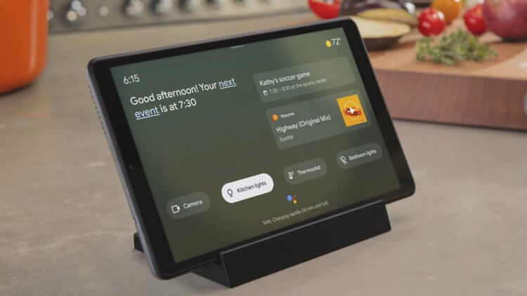 Google представила новый режим Google Assistant для Android. Ambient Mode превратит ваш смартфон и планшет в умную колонку. Фото.