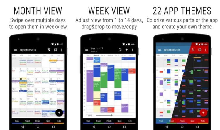 Я календарь переверну: Лучшие приложения-календари для Android. Business Calendar — Для тех, кто решает важные вопросы. Фото.