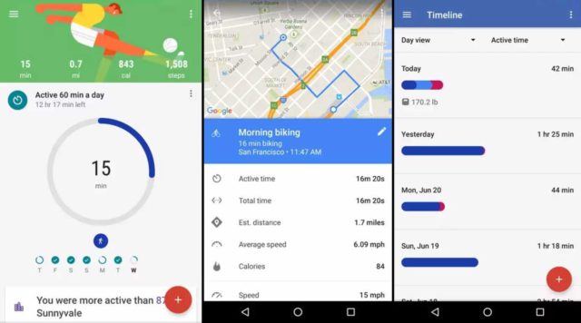 Лучшие Android-приложения для занятия фитнесом. Google Fit — Отслеживание прогресса тренировок. Фото.
