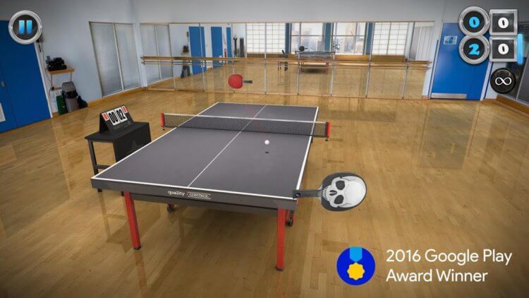 Лучшие игры для двоих на Android. Table Tennis Touch — Настольный теннис в кармане. Фото.