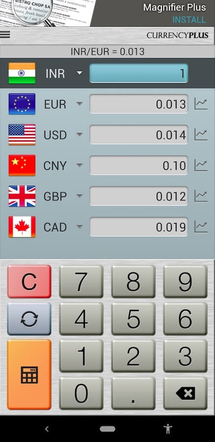Лучшие приложения для путешествий. Currency Converter — Удобный конвертер валют. Фото.