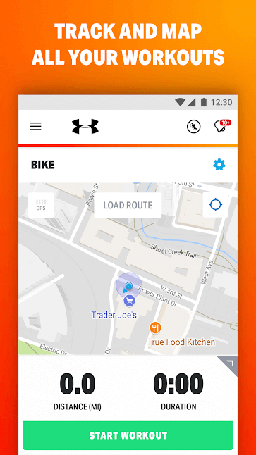 Лучшие приложения для велосипедистов. MapMyRide — Для тех, кто следит за собой. Фото.