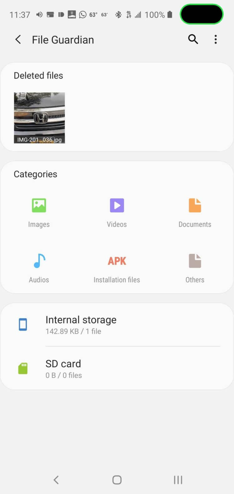 Как вычислить приложения, разряжающие смартфон. File Guardian — продвинутый файловый менеджер для Android от Samsung. Фото.