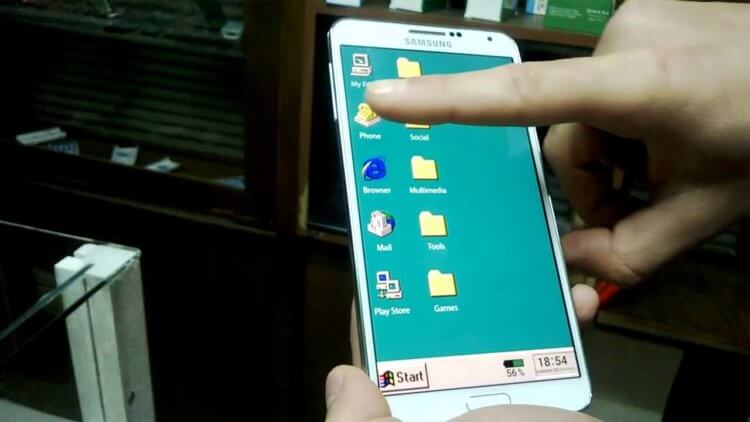 Темы для Android, которые изменят ваш смартфон до неузнаваемости. Windows Mobile 95 — Олды тут. Фото.
