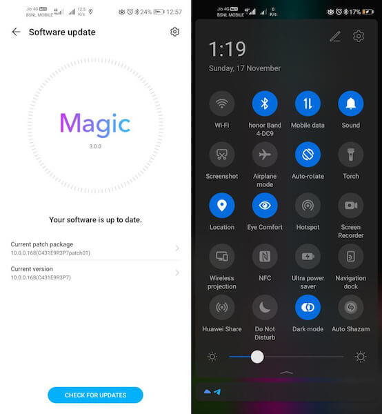 Что нового в Android 10 для Honor 20. Magic UI 3.0 обладает всеми функциями Android 10 и при этом может похвастаться рядом факультативных нововведений. Фото.