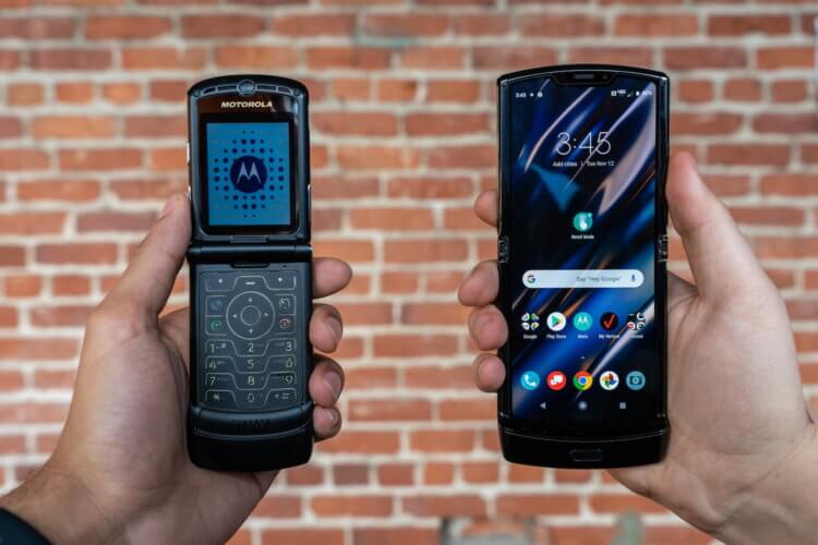 Складной смартфон здорового человека: Motorola перевыпустила Motorola Razr. Фото.