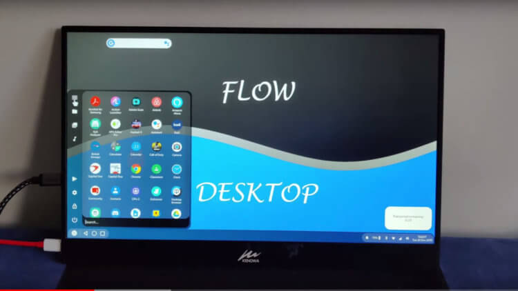 Как включить десктопный режим в Android 10. Flow Desktop — лаунчер, который активирует десктопный режим в Android 10. Фото.