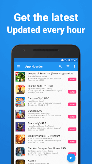Как получить платные Android-приложения бесплатно. App Hoarder — Тонкая настройка. Фото.