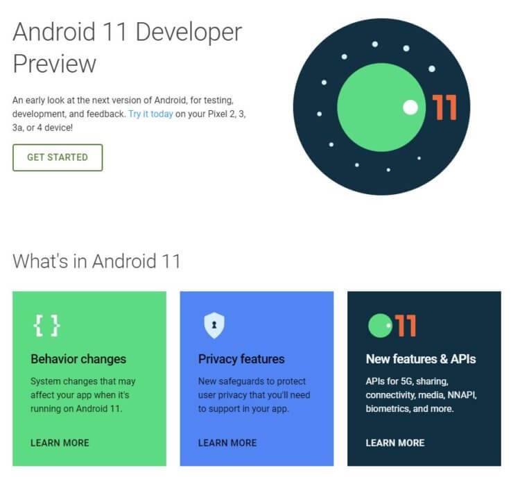 Google выпустила бета-версию Android 11. Вышел Android 11. Фото.