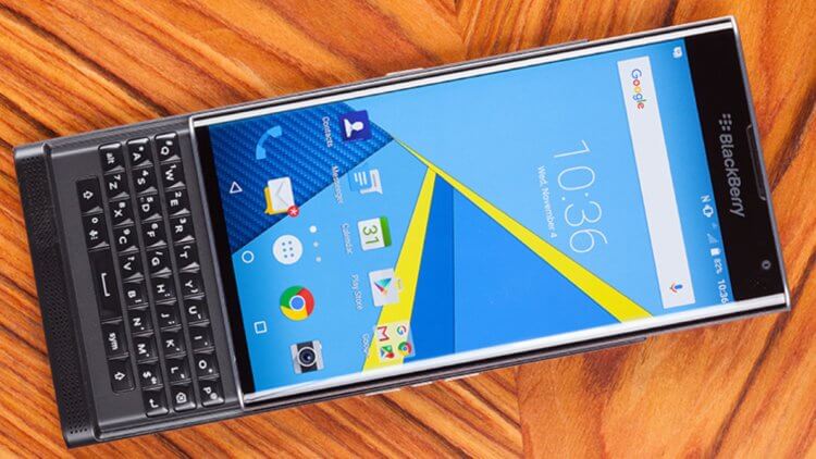 Что стало с BlackBerry? Она утонула. BlackBerry Priv — первый смартфон компании на базе Android, вышедший в далеком 2015 году. Фото.