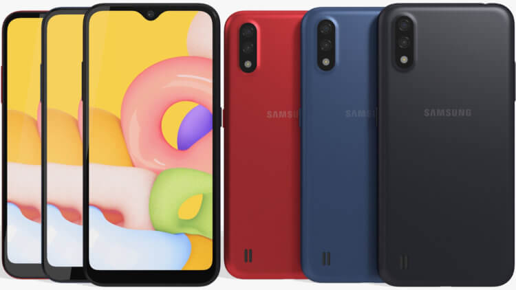 Samsung Galaxy A01 — телефон на Android 10 за 8 тысяч рублей. Это бюджетный аппарат от Samsung, который предлагает своим пользователям свежую версию Android и износостойкий корпус, который не жалко поцарапать. Фото.