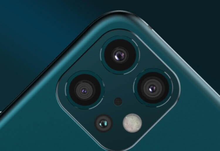 Apple готовит iPhone 12. Возможно так будет выглядеть модуль камеры нового iPhone. Если вы страдаете трипофобией, проходите мимо. Фото.