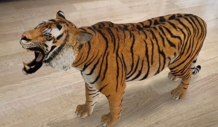 Как со смартфона смотреть животных в 3D из Google. Скажите, выглядит как настоящий? Фото.