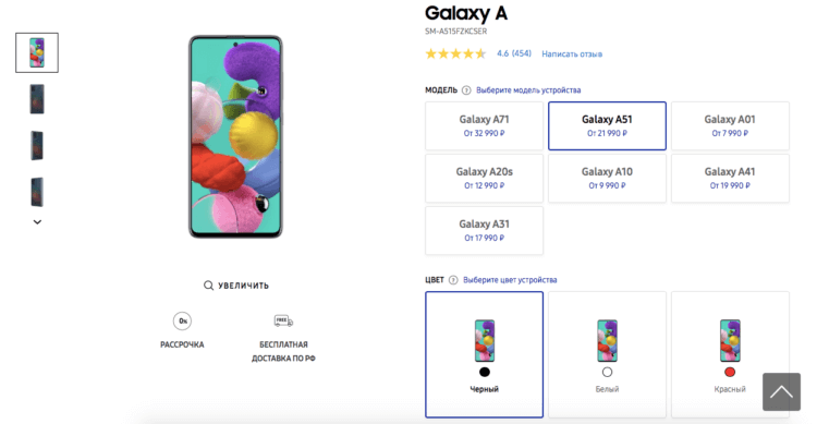 Новые цены на смартфоны Samsung. А это цены на смартфоны линейки Galaxy A. Фото.