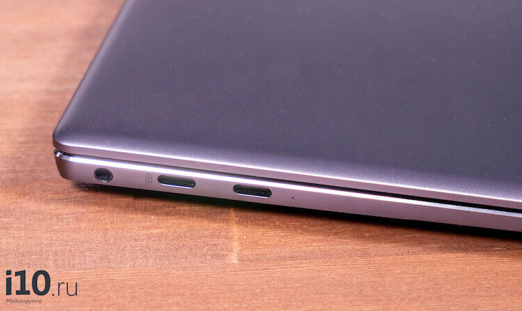 Чем хорош Huawei MateBook X Pro. Два USB Type-С и разъем для наушников на месте. Фото.