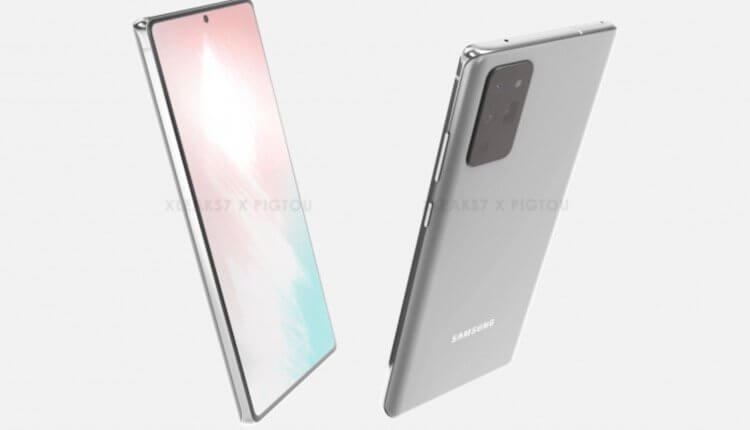 Утечка показала, как будет выглядеть Samsung Galaxy Note 20