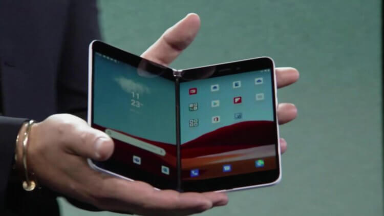 Поддержка стилуса для Android. Surface Duo уникален в первую очередь своей конструкцией, которая предполагает работу сразу на двух дисплеях. Фото.