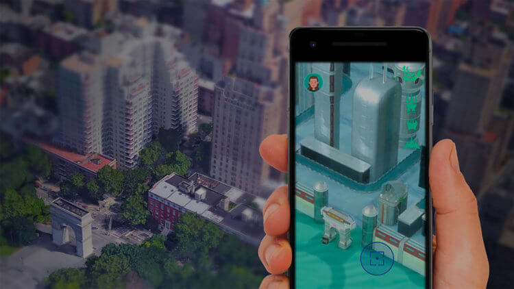 Google Maps станет основой для игр под Android. Фото.