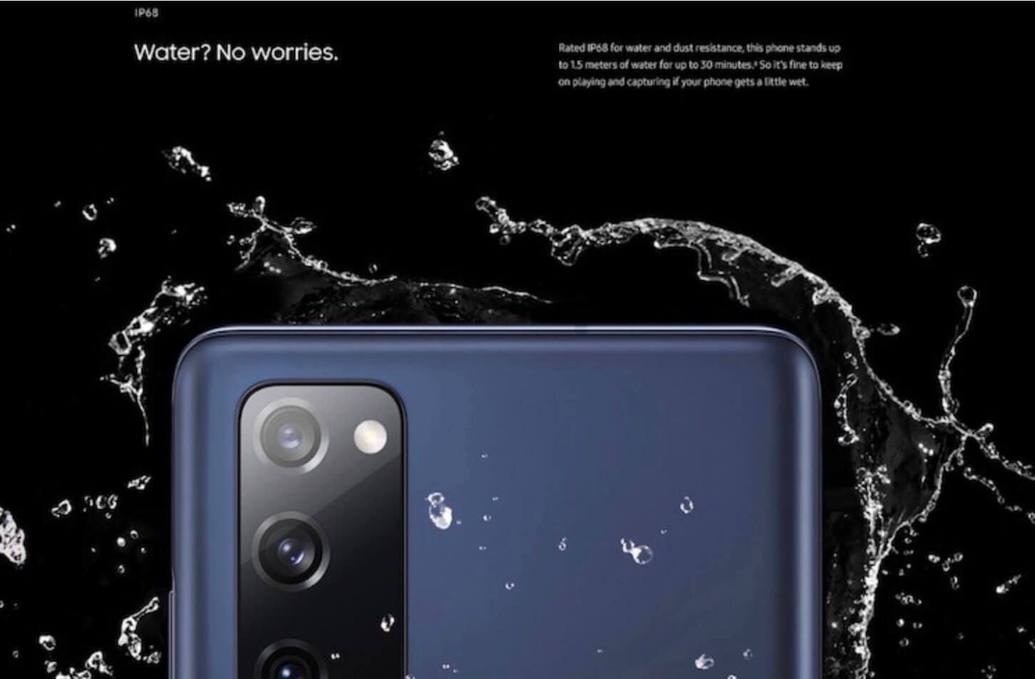 Характеристики Samsung Galaxy S20 FE. Защита от воды у новинки будет и это хорошо. Фото.