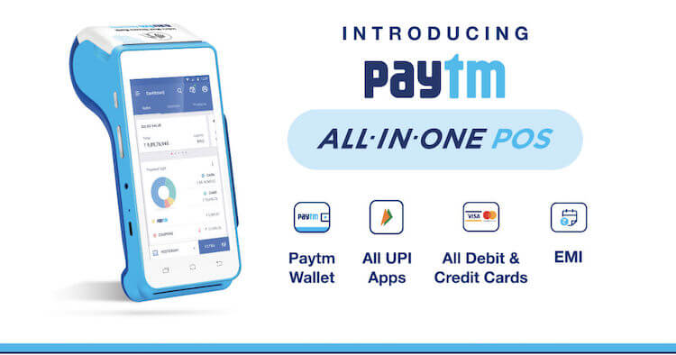 Оплата покупок телефоном. Paytm имеет большую популярность в Индии. Фото.