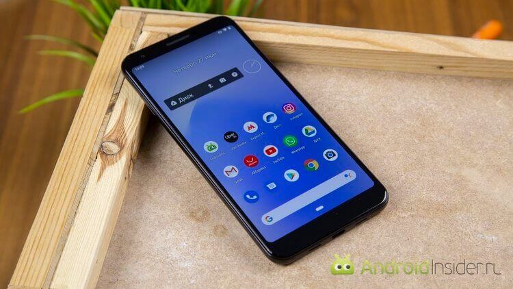 Google Pixel на Android 11. Google Pixel выделяется на фоне остальных Android -смартфонов. Фото.