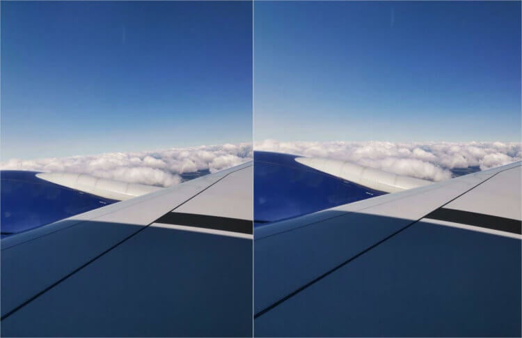Изменение перспективы на фотографии. Слева — было, справа — стало. Фото.