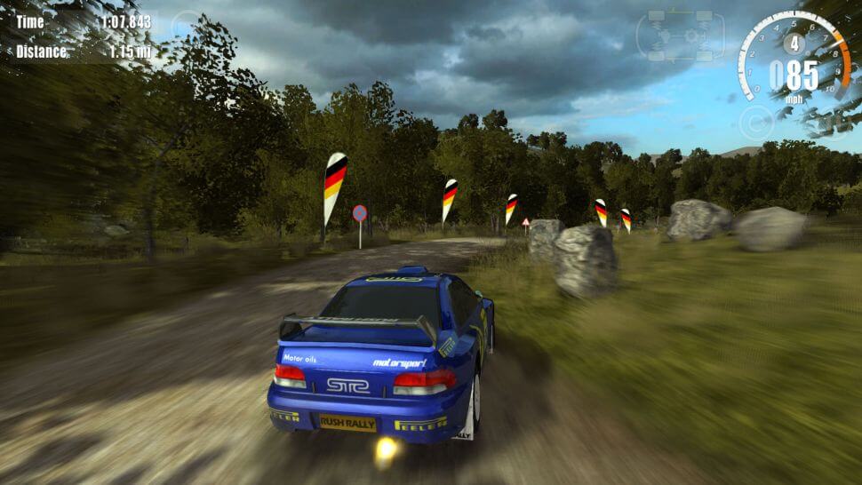 Rush Rally 3 — раллийные гонки для Android. Ралли — беспроигрышный вариант гоночной игры. Фото.