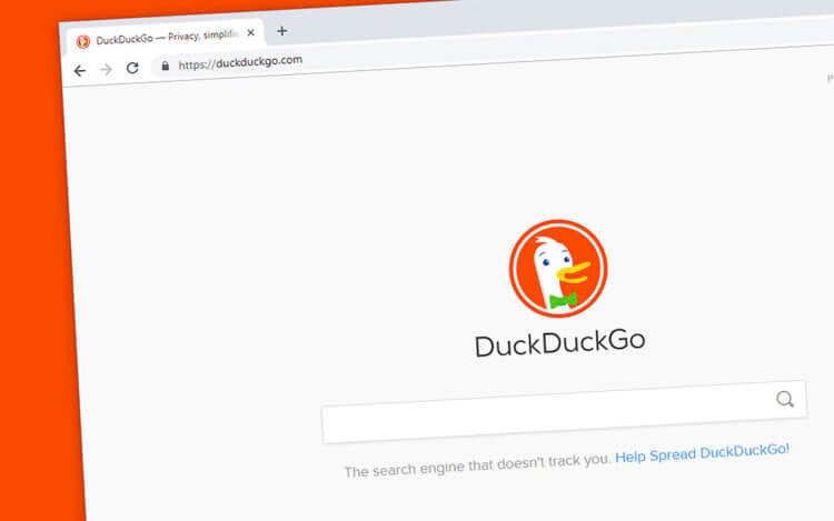 Google или DuckDuckGo. DuckDuckGo не собирает пользовательские данные, в отличие от Google. Фото.