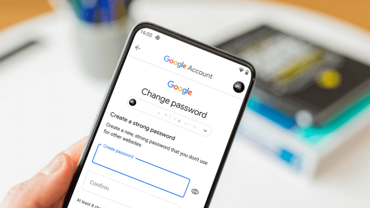 google change password