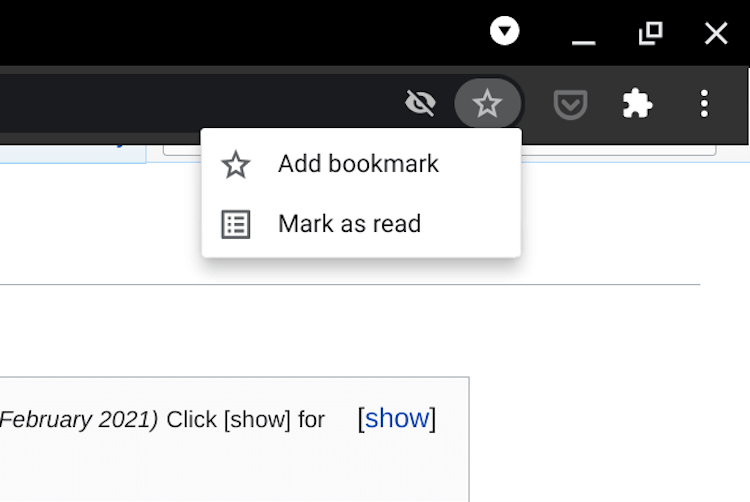 Новые функции Google Chrome. Google сделала удобнее сохранение статей в список для чтения. Фото.