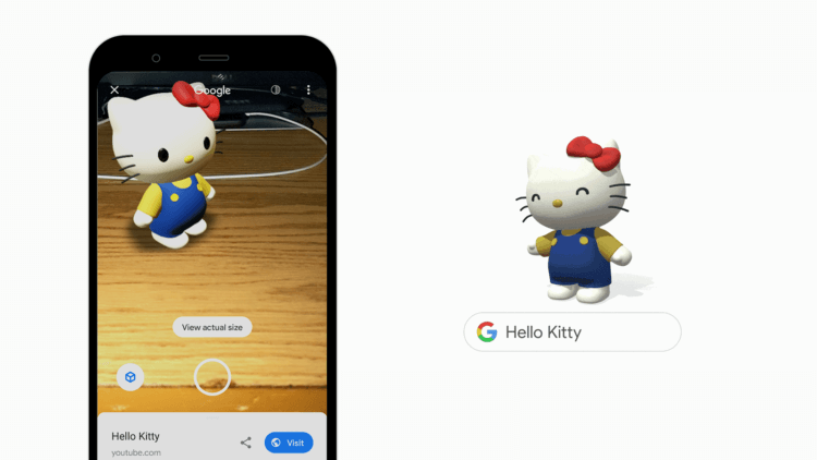 Pac-Man, Hello Kitty и другие: Google добавила в Chrome новые 3D-модели в AR. В Google появился новый набор AR-персонажей. Фото.