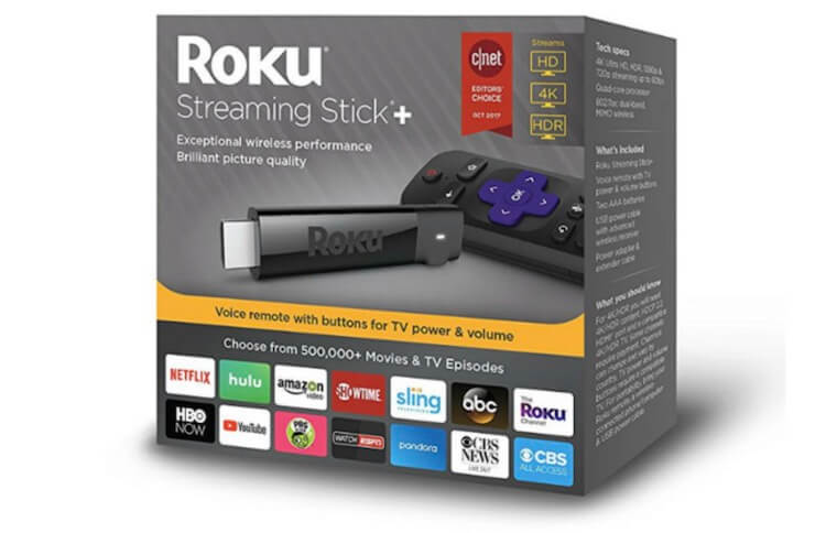 Roku Streaming Stick+ — не все его знают. Необычный гаджет, но свои плюсы у него есть. Фото.