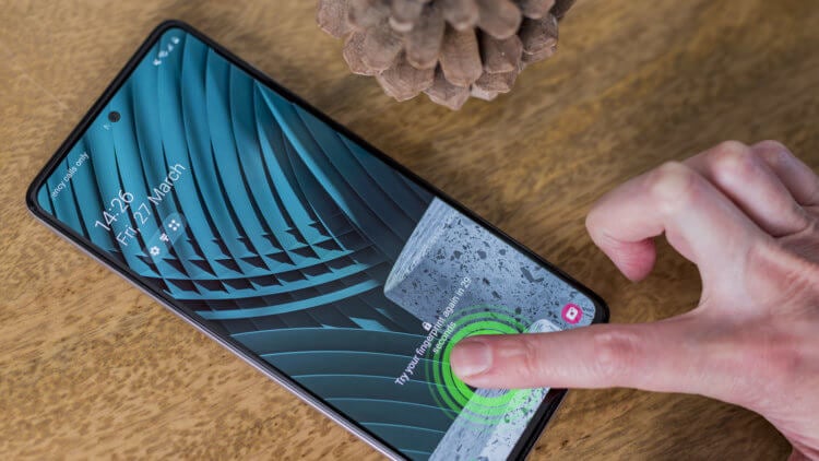 Не работает сканер отпечатков пальцев. Сканер отпечатков — худшая черта Galaxy A51. Фото.