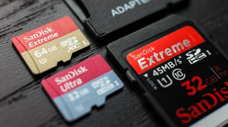 Почему я не пользуюсь картами памяти? Карты MicroSD удобны, но морально устарели. Фото.