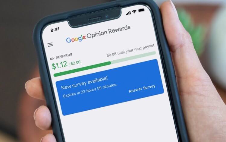 Можно ли заработать в Интернете. Google начала платить за опросы пользователям Android. Фото.