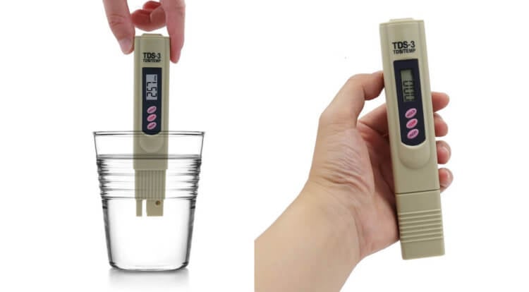 Тестер качества воды. Тестер качества воды позволит определить, сколько различных микроэлементов в ней содержится. Фото.