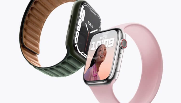 Galaxy Watch 4 против Apple Watch 7. Новые Apple Watch Series 7. Фото.