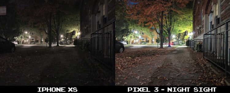 Ручная настройка баланса белого. В вопросах ночной фотографии Pixel давно впереди любого iPhone. Фото.